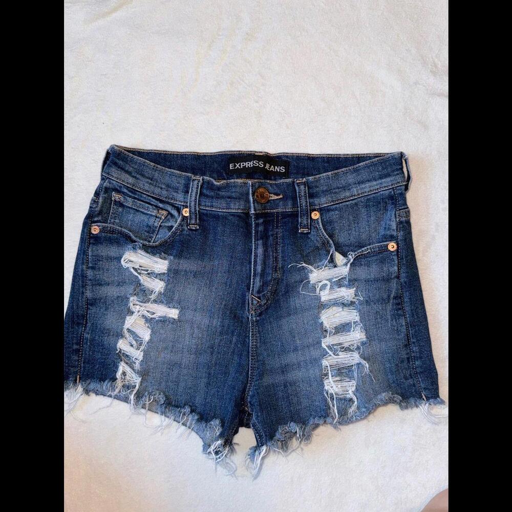 Express jean shorts size 0